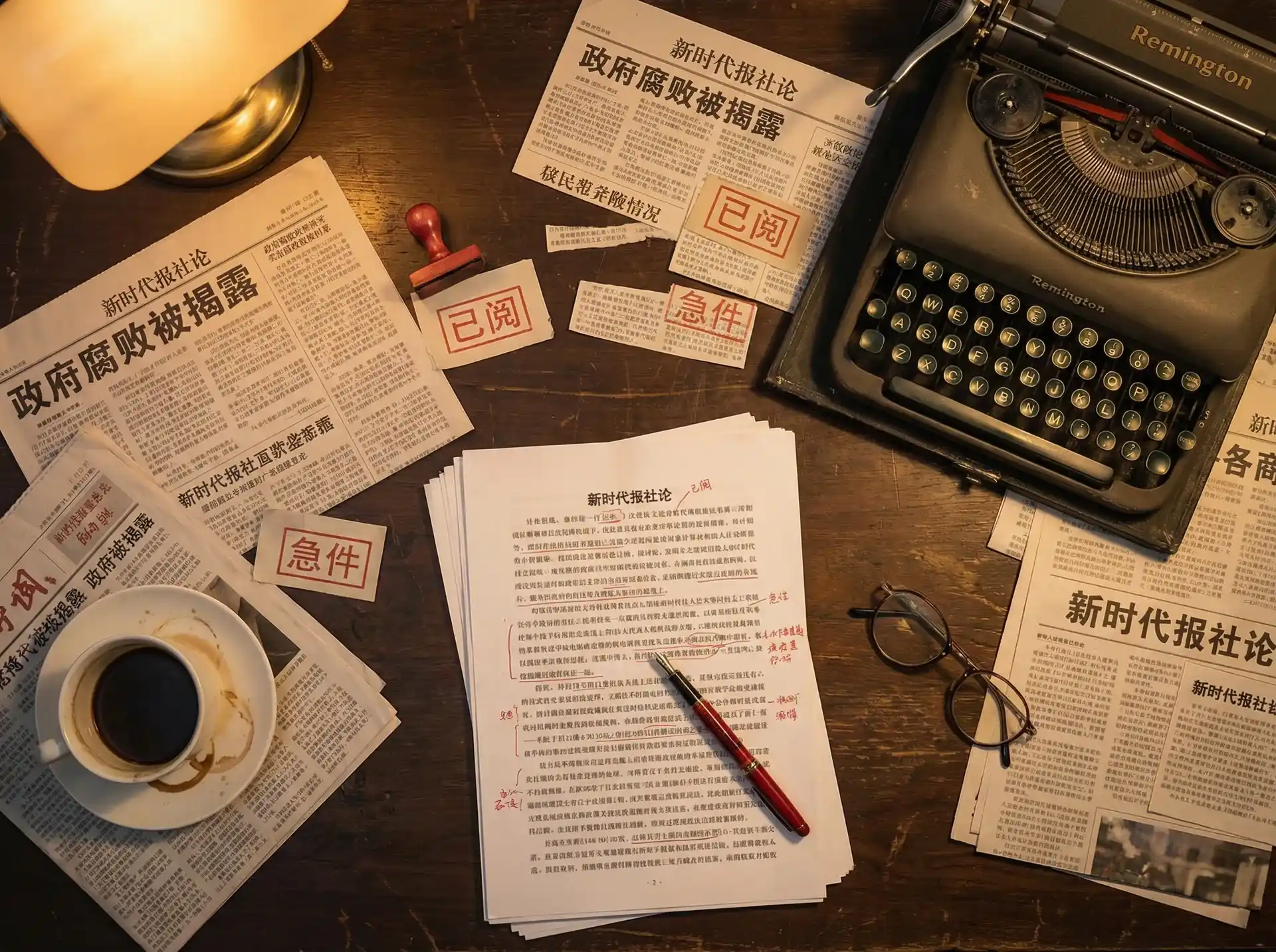 网红黑料官网 - 报社编辑部工作场景